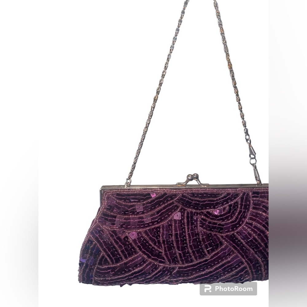 Purple glam purse